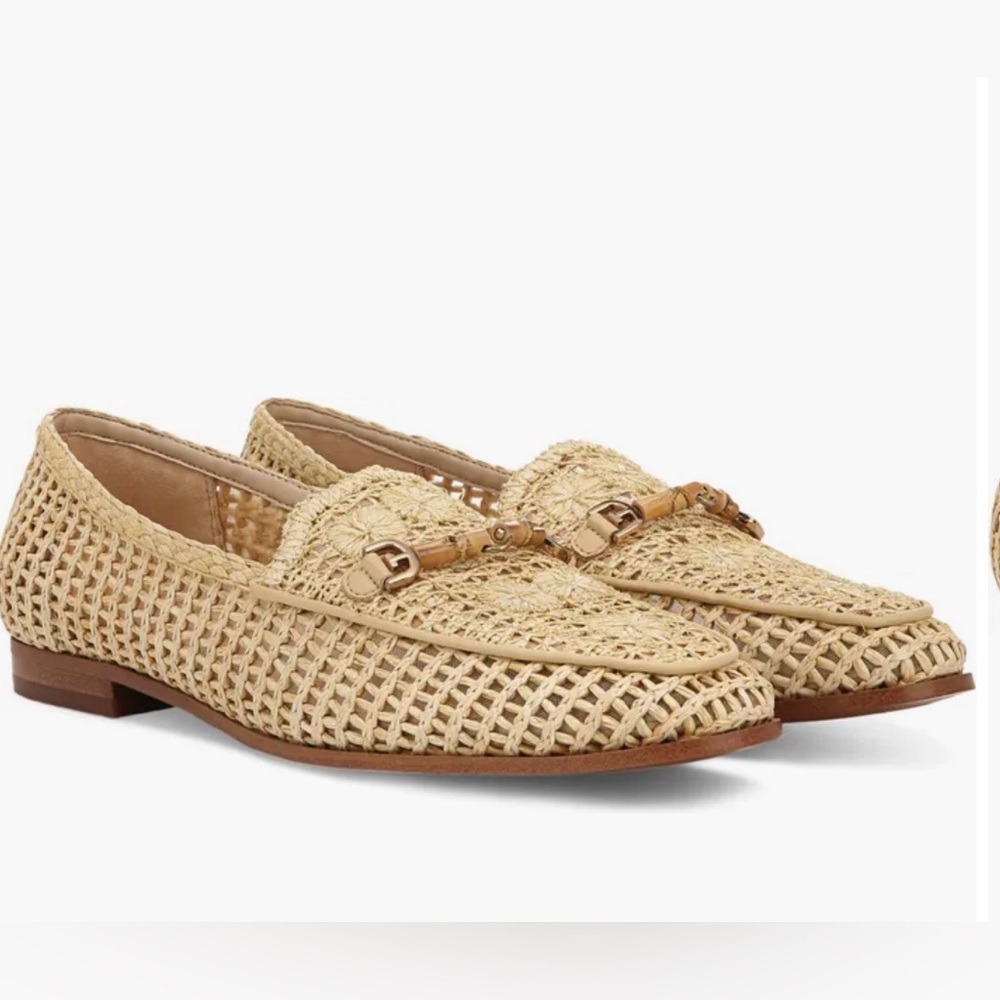 Sam Edelman Tan Woven Loafers